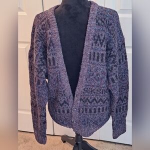 Vintage Ceto Uomo Men's Cardigan Sweater    Size XL